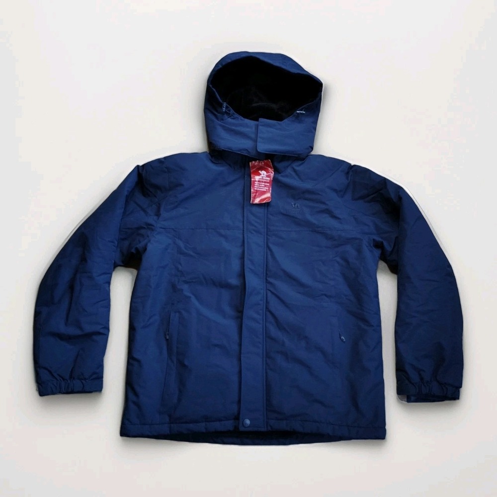 Camel Crown Men's Large Ski Jacket Winter Coat Insulated Removable Hood Blue